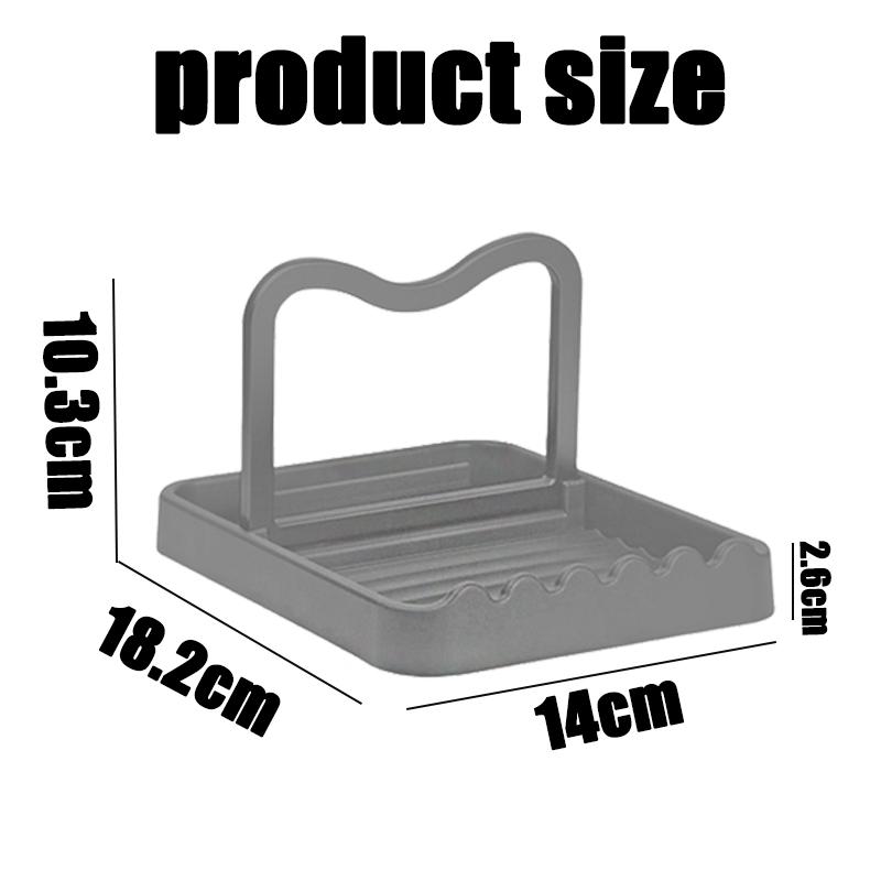 1-3PC Spatula Pot Lid Holder Foldable Multifunctional Upright Stand  Kitchen Draining Rack Wave Anti-slip Storage Organiser