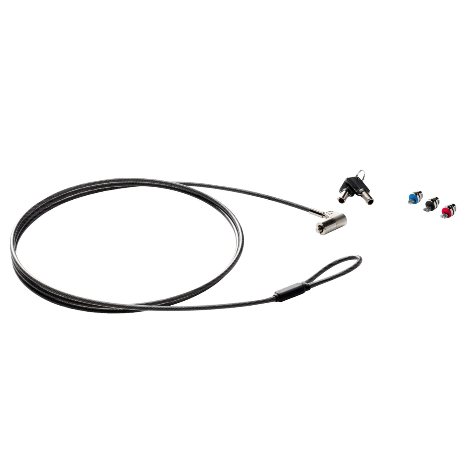 HP Sure Key Cable Lock, Genuine Security Wire, Security Lock for Laptops, Desktops, and Displays, Includes 3 Interchangeable Lock Heads, 183cm Cable L