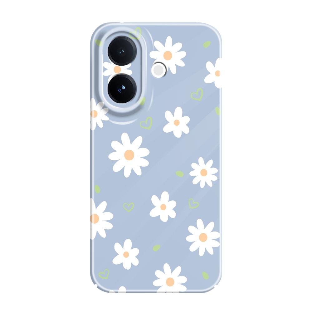 Tender Daisy Phone Case For VIVO V60 V50 V40 Lite V27 V25 V23 V23E V20 Pro 4G 5G Film Hard Cover