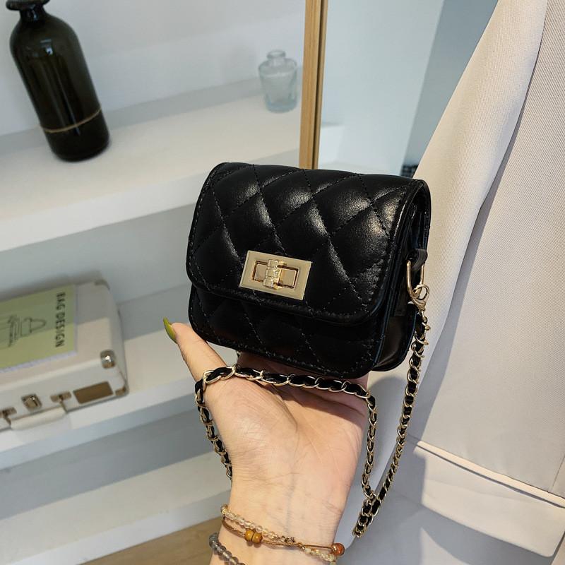 Minimalist Pu Chain Strap Small Square Bag For Daily Casual Use