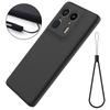 For Motorola Edge 50 Ultra 5G/Moto X50 Ultra 5G Case Liquid Silicone Shockproof Phone Cover with Strap