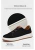 Men's Retro Genuine Leather Suede Slip-On Casual Shoes with Soft Sole - Trendy Black