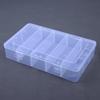 2PCS/3PCSClear Plastic Storage Box With Adjustable Grids And Transparent Design Perfect For Organizing Jewelry