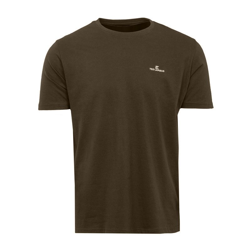 Plain Round Neck T-shirt Luidji Cotton Men TED LAPIDUS