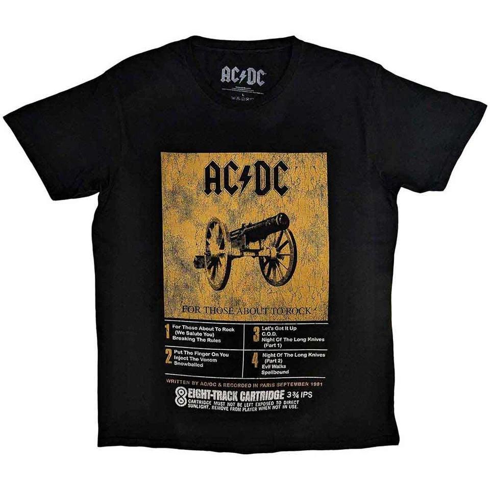 

AC/DC 8 Track Official Men s Unisex T-Shirt- 2XL