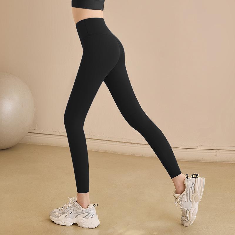 Pilates fitness yoga pants high waist outer wear belly shark pants women s peach hip trousers outer wear sports leggings S