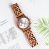 BOBO Bird Wood Watch Luxury Wood Metal Strap Chronograph Date Display Quartz Watch Versatile Watch Metal White Men's Men's