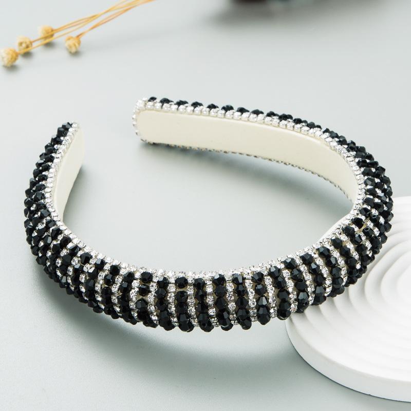Women's Hairband Light Luxury Baroque Crystal Hair Hoop Temperament Versatile Accessories Headwear