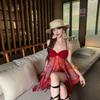 Summer New Retro Design Niche Hot Girl Beach Vacation Tank Top Dress Top