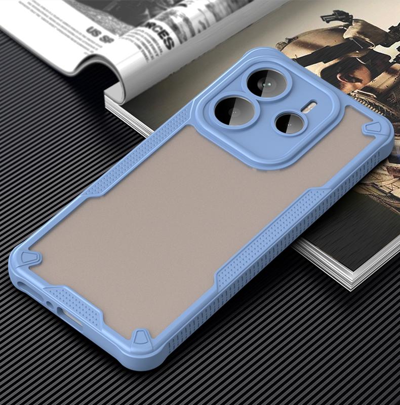For Redmi Note 14 5G Case Redmi Note 14 Pro 5G Phone Case Redmi Note 14 Pro Plus Matte Back Cover Protection Shockproof Case