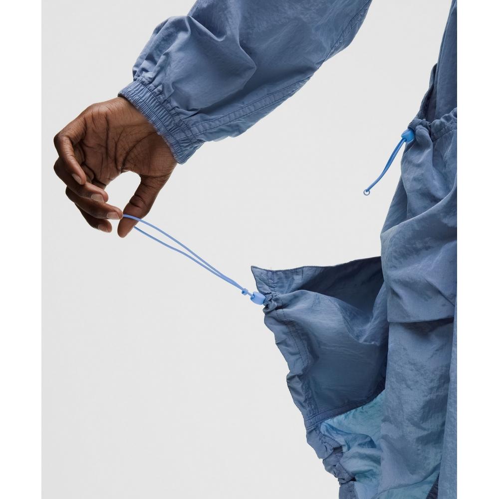 Lululemon Lightweight Woven Long Jacket Sinatra Blue