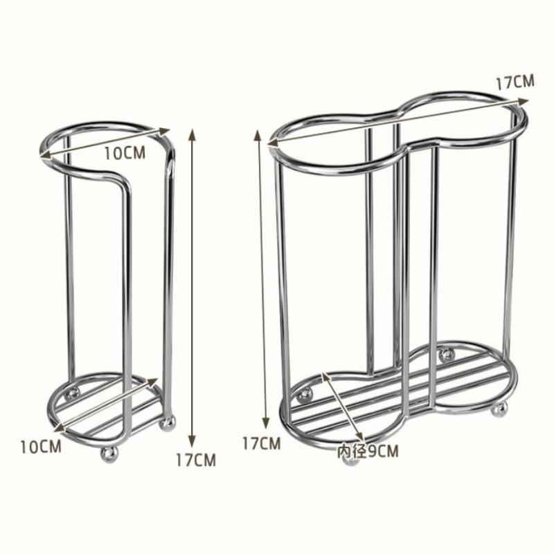Stainless Steel Disposable Cup Holder Desktop No Punching Required Paper Cup Storage Rack Kitchen Living Room Office Cup Holder