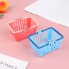 Shopping Basket Toys Kids Mini Supermarket Shopping Hand Basket Model Dollhouse