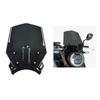 Windschutzscheibe Windschutz Fliegengitter Windabweiser Visier für HONDA CB650R Schwarz