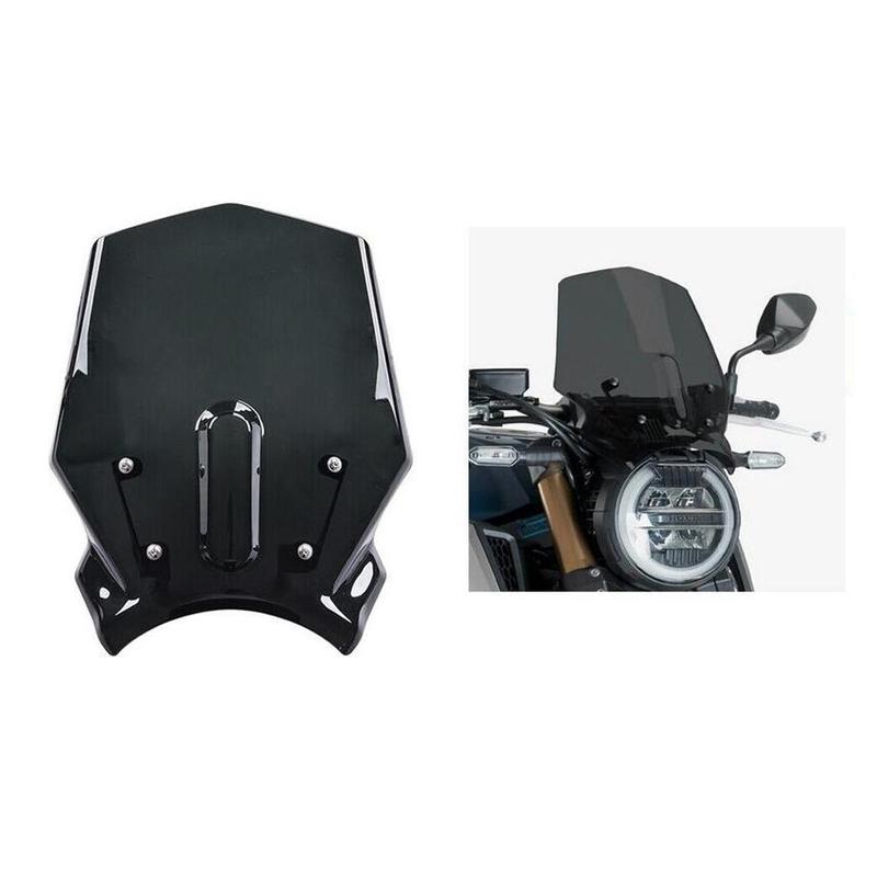 Windshield WindScreen Fly Screen Wind Deflector Visor for HONDA CB650R Black
