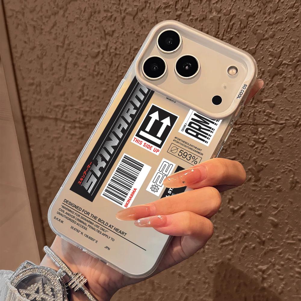 Fashion Street S-Skinarma Phone Case For iPhone 17 16 15 14 13 12 11 Pro Max Air Matte Laser Aurora Shockproof Funda