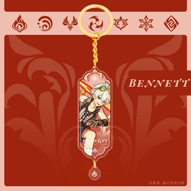 Genshin Impact Acrylic Double Sided Keychain Cartoon Keychains