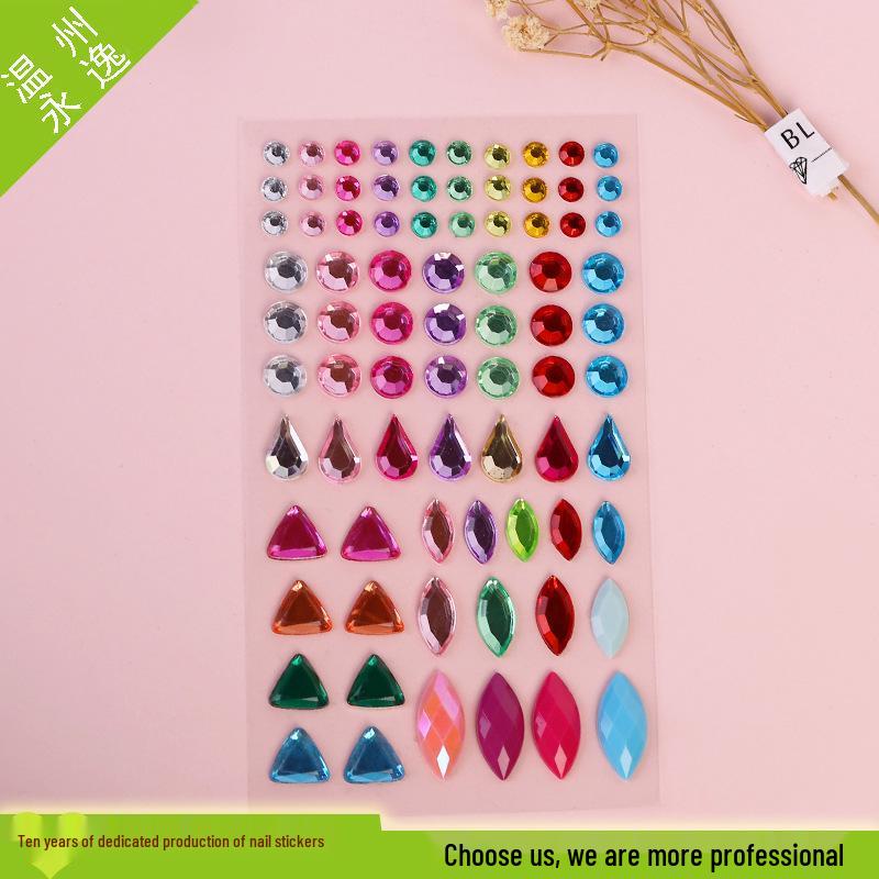 Handmade Colorful DIY Diamond Stickers for Children s Toy Phones