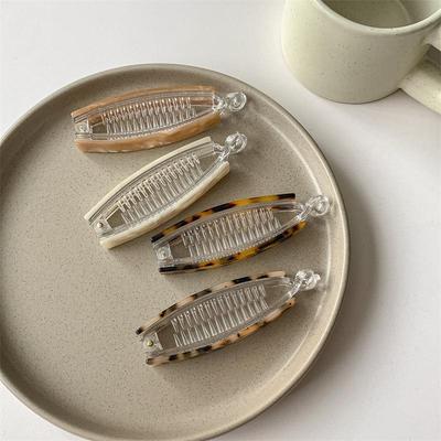 Acetat Bananen-Haarspange Koreanischer Pferdeschwanz-Haargreifer Krokodil-Haarnadel Mädchen Damen Kopfschmuck Haarstyling-Werkzeuge Zubehör