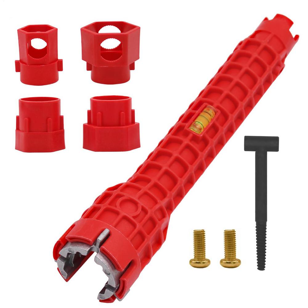 New 14 In 1 Multi Purpose Faucet and Sink Installer Wrench Anti-Slip Multifunctional English Key Plumbing Wrench Tool