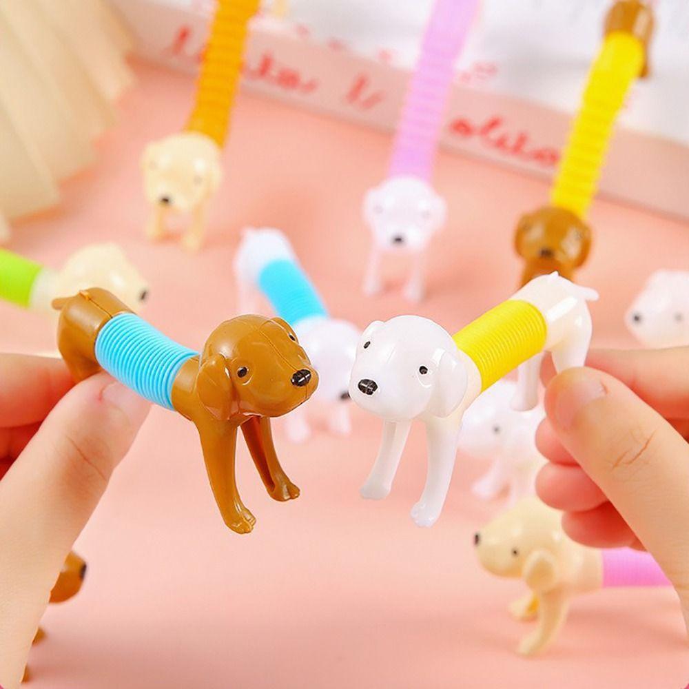 12Pcs Versatile Styling Stretchable Dog Toy Random Color Puppy Stress Relieving Toy Gift