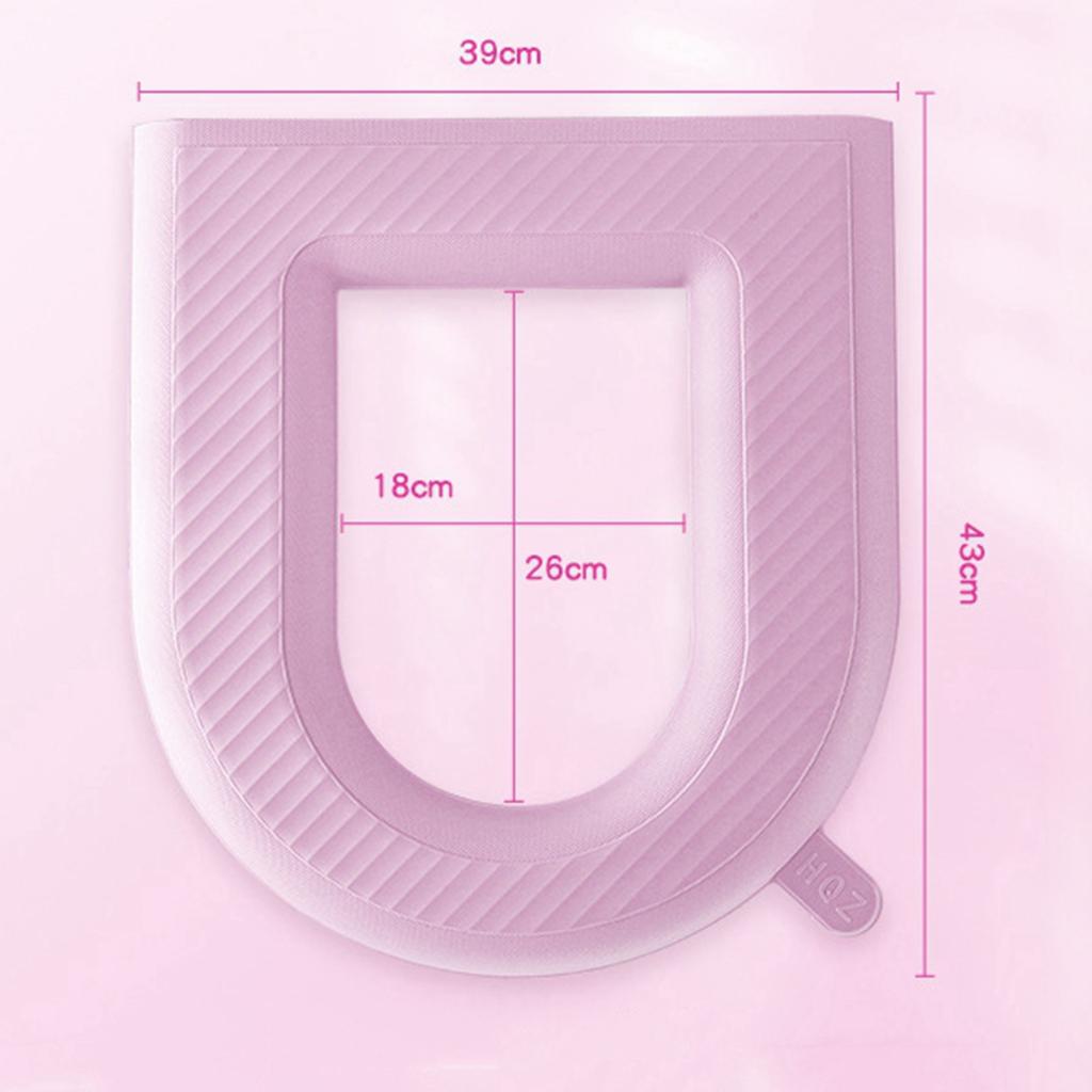 Waterpoof Soft Toilet Seat Cover Bathroom Washable Closestool Mat Pad Cushion O-shape Toilet Seat Bidet Toilet Cover Accessories