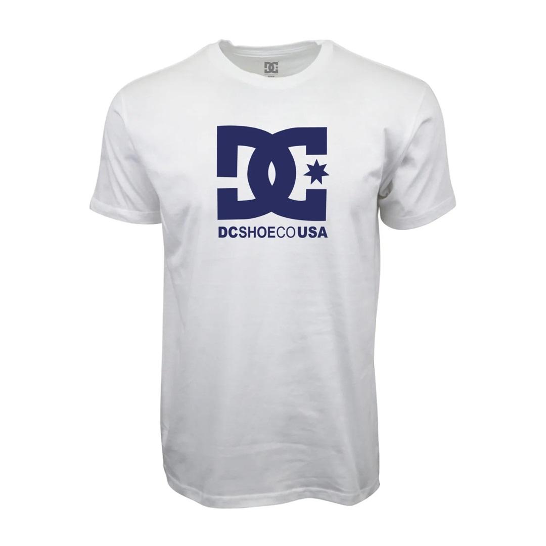 

DC Shoes American Logo Pattern T-shirt Printed Pure Cotton More Color Choices Short Sleeve Men Women Alternative Rap Metal Band Brand Tops Man Tees S