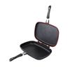 Double Sided Frying Pan Non Stick Uniform Heating Grill Pan for Gas Stove Kitchen Supplies