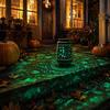 Halloween Pumpkin , Powered Light for Outdoor Garden Decor, and Pumpkin Design