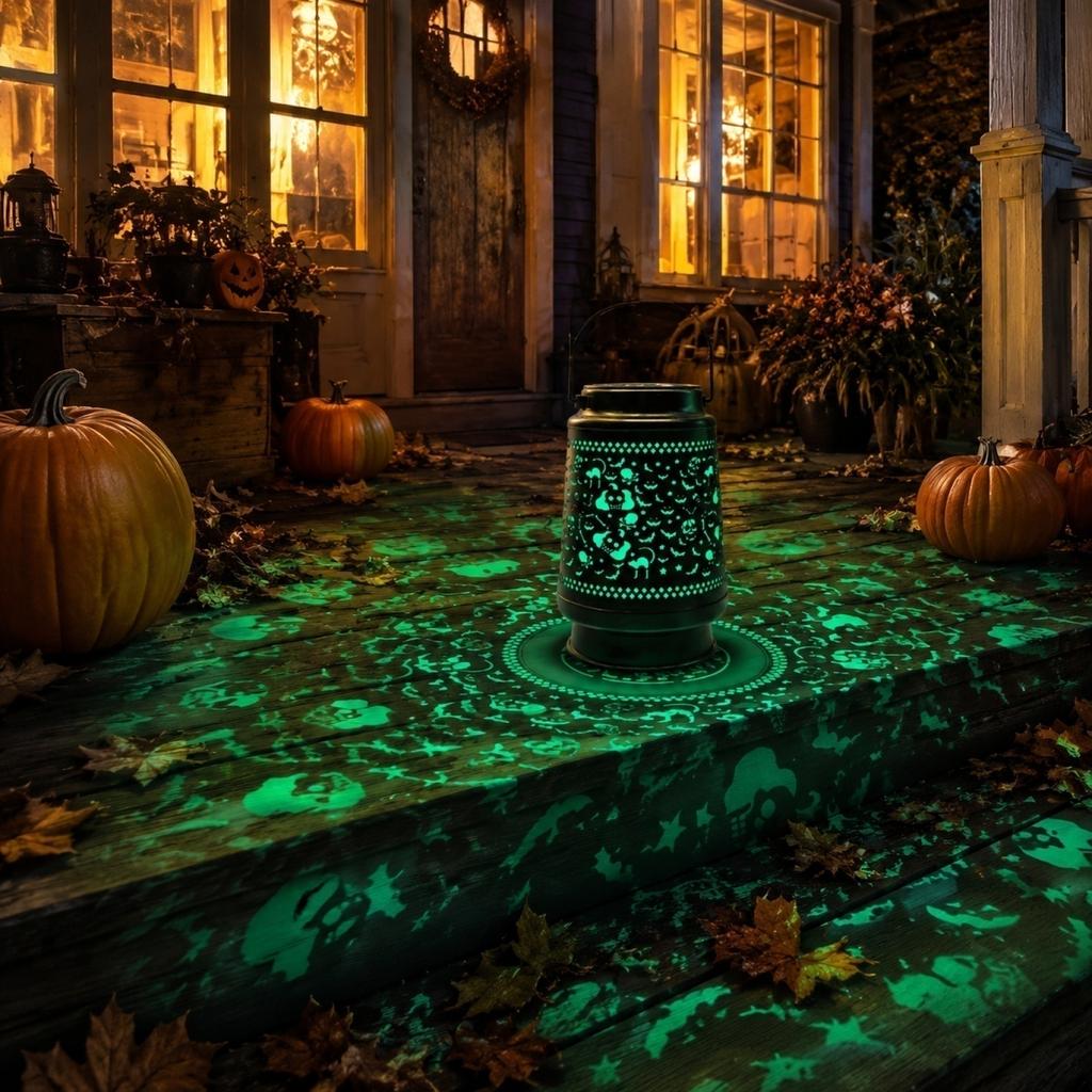 Halloween Pumpkin , Powered Light for Outdoor Garden Decor, and Pumpkin Design