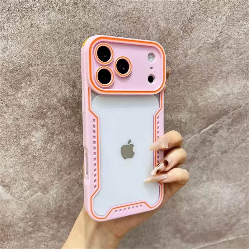 Custodia per Telefono alla Moda in Vetro Trasparente per iPhone 17 Pro Max Air 16 Pro 15 14 13 Protezione Antiurto Cambia Serie 17
