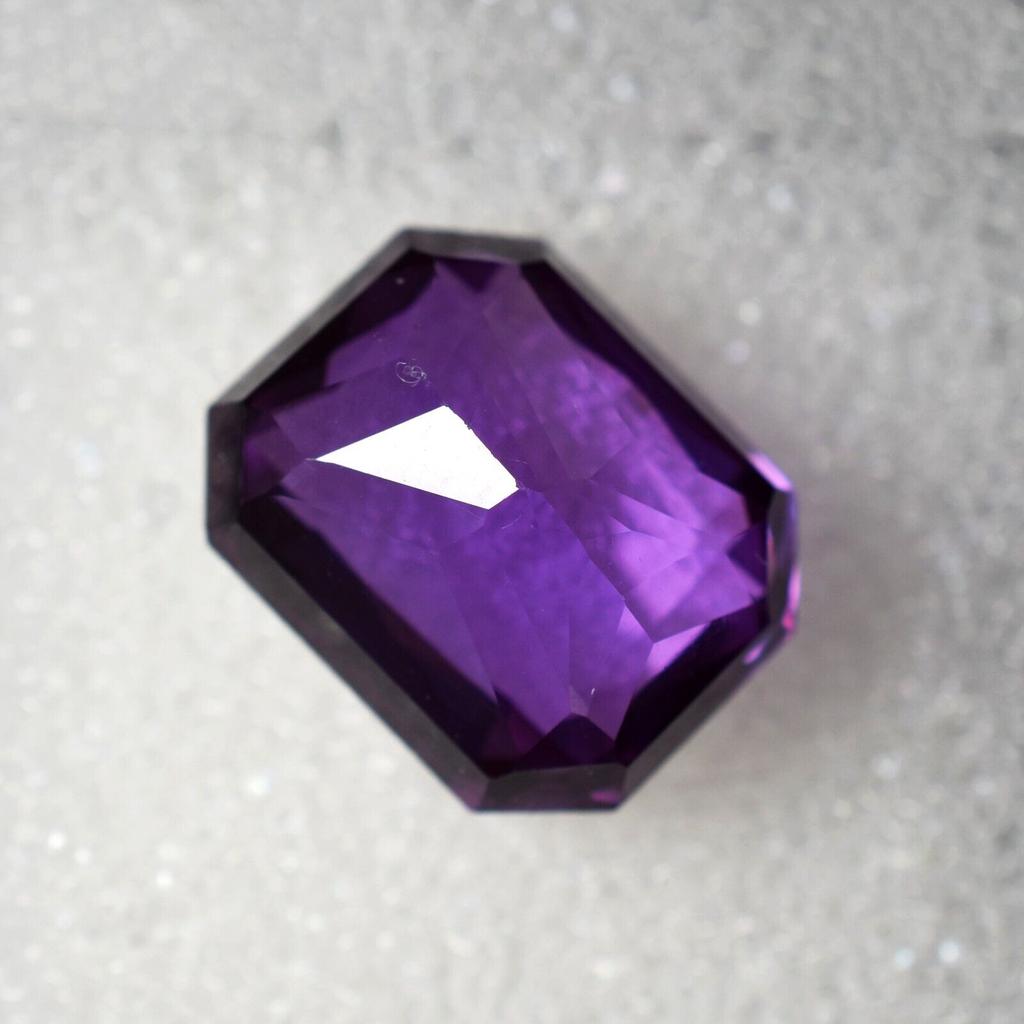 9.30 Ct Natural EMERALD Cut Tanzanite PURPLE Unique CERTIFIED Loose Gemstone