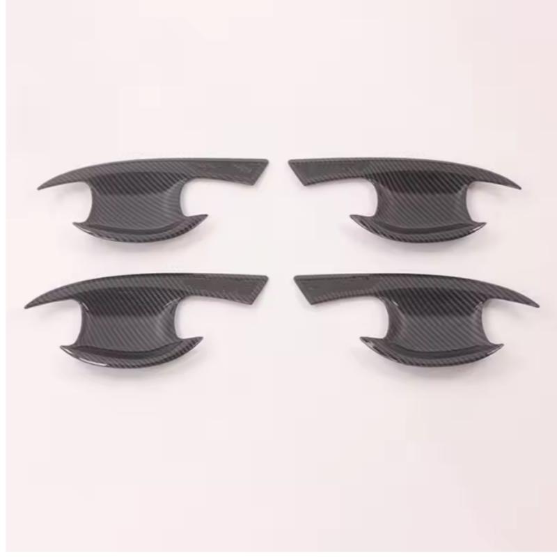 High Glossy ABS Carbon Fiber Door Handle Cover Cup Bowl Trim For Kia Forte Cerato K3 - Interior Exterior Styling Mods