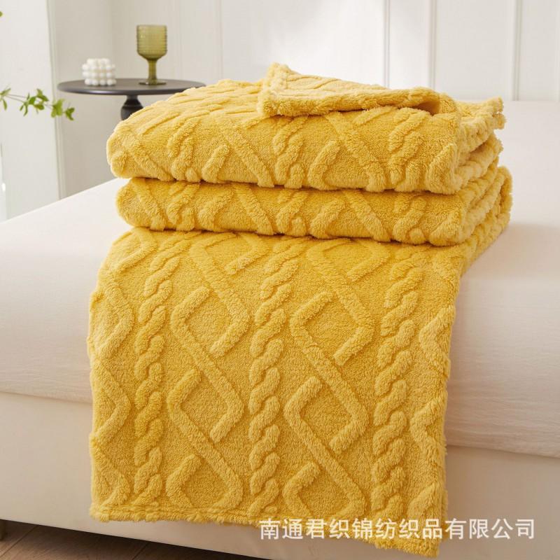 Single-layer Fleece Blanket Coral All-season Home Office Air Conditioner Pet Gift Small