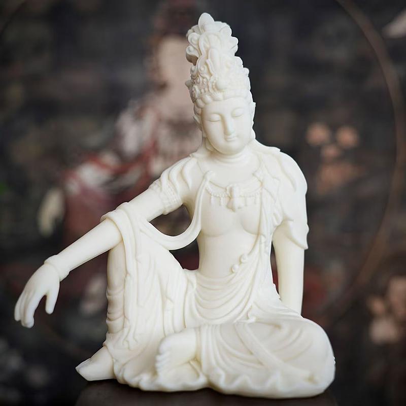 Buddhist figure Guanyin statue Resin Sculpture Home Living Room Office Wealth Luck Feng Shui Decor buddha statue