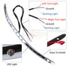 Motorcycle Chrome Windshield Trim Flasher Turn Signal LED Light For Harley Touring Electra Street Glide Classic 2014-UP