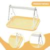Tabletop Bird Perch Stand Desktop Claw Beak Grinding with Potty Tray for Finch Macaw Conures