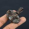 Stingray Coral Pendant, 999 Copper Wire Wrapped Gemstone Jewelry, Handmade Pendant, For Mother Day