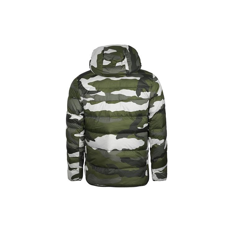 Nike Chaquetas de plumón para hombre Camuflaje verde con capucha Moderado Otro BV4764-222