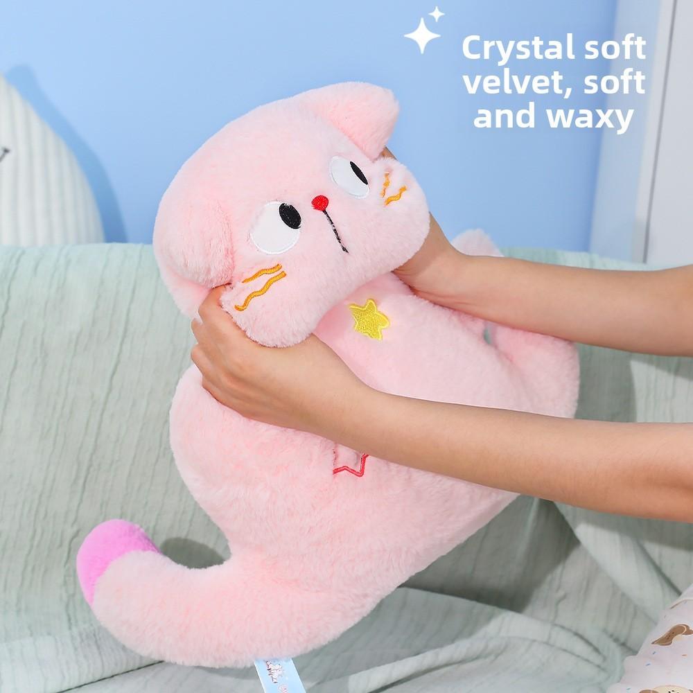 Soft Cute Cat Plush Pillow With Polyester Filling For Children And Office Relaxation
