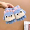 Children's gloves girl winter flip five fingers separated half fingers primary school students do homework to keep warm new winter