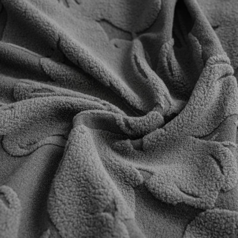 Copertura per Cuscino Divano in Pile Polare Jacquard Pianta Elasticizzato per Soggiorno Animali Domestici Bambini Protezione Mobili Lavabile Rimovibile