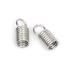 50 Stück Seile Schnur Quetsch-Endkappen Schnallen-Spitzen 2mm 3mm 4mm Halsketten Armband Verbinder Verschluss