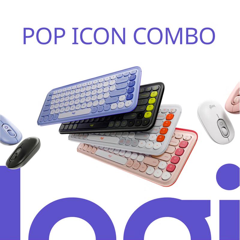 Logitech POP ICON COMBO Wireless Bluetooth Keyboard and Mouse Combo