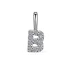Minimalist Rhinestone Letter Pendant 26 Alphabet Charms For DIY Necklace Bracelet Personalized Jewelry Accessory
