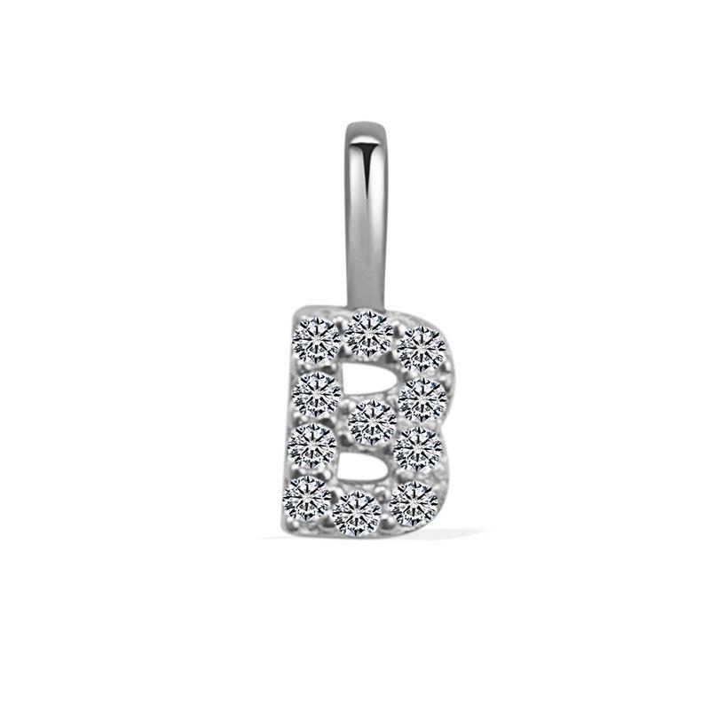 Minimalist Rhinestone Letter Pendant 26 Alphabet Charms For DIY Necklace Bracelet Personalized Jewelry Accessory