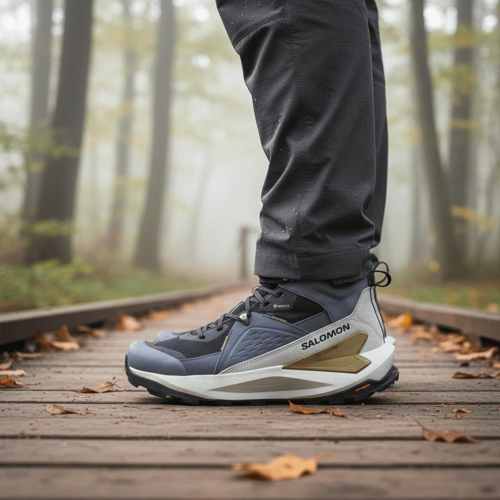 SALOMON Elixir Pohodlné Všestranné Podpůrné Trekové Boty se Středním Svrškem Pánské Trekové Boty Šedé L47576600