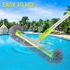Pool Cleaning Brush Corner Cleaning Scrubber Head with Handle Wide Brush Head