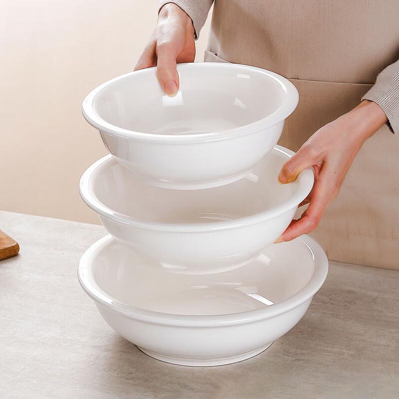 

White Ceramic Soup Basin