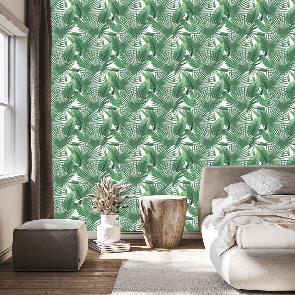 Leaves wallpaper for living room and bedroom 50x1000
